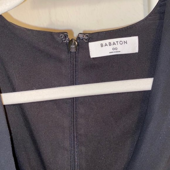 Aritzia Babaton Black Mini Vneck Encore Dress 00 - Picture 6 of 6